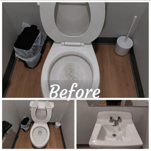Before and After Janitorial Services (Bathroom Cleaning for Kerfoot Canopy Tour) in Henderson, MN (2)